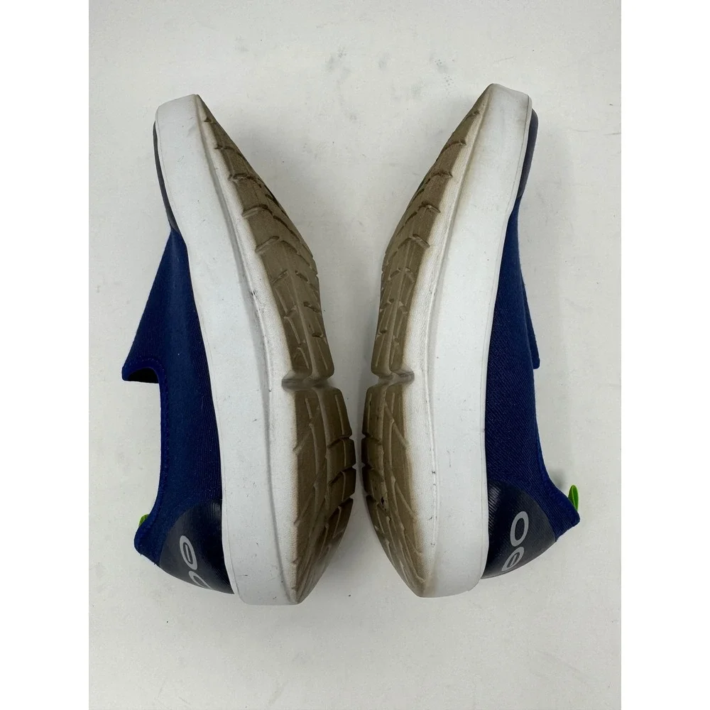 Oofos OOmg Low Shoe Navy Blue Slip On Recovery Sneaker Women Sz 7.5 Orthotic
